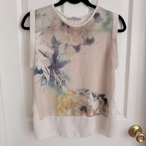 Zara collection watercolor blouse
